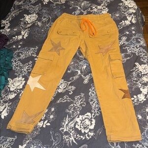 AWESOME EPTM Stardom Cargo Pants in Gold